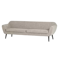 Sofa Rocco XL, 75 x 230 x 82 cm, audinys, ruda