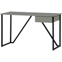 Rašomasis stalas New Julius, 75 x 126 x 53 cm, pušis, pilka