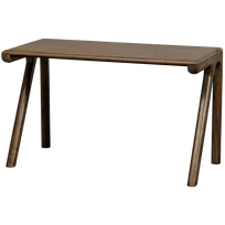Rašomasis stalas Tug, 78 x 130 x 60 cm, mango medis, tamsiai ruda