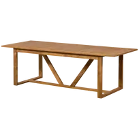 Lauko stalas Beaver, 75 x 240 x 90 cm, tikmedis, natūrali