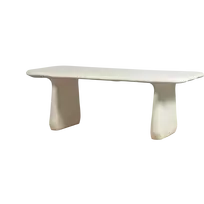 Lauko stalas Loggia, 75 x 200 x 100 cm, sustiprintas pluoštas, natūrali