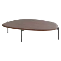 Kavos staliukas Kota, 26 x 121 x 97 cm, MDF / faneruotė, ruda