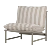 Lauko fotelis Elvo, 75 x 82 x 75 cm, aliuminis, smėlio sand