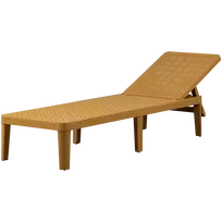 Lauko gultas Jinte, 29 x 55 x 191 cm, plastikas, geltona