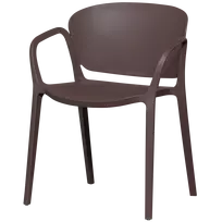 Lauko kėdė Bent, 75 x 57 x 56 cm, plastikas, violetinė / ruda