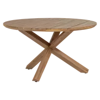 Lauko stalas Kiro, Ø135 cm, 76 cm, akacijos medis, natūrali