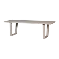 Lauko stalas Bear, 75 x 240 x 87 cm, aliuminis, smėlio