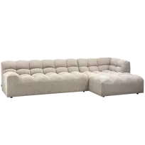 Kampinė sofa Allure, dešinė, 79 x 324 x 165 cm, audinys, natūrali