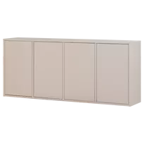 Komoda Merel, 85 x 200 x 39 cm, pušis, pilka
