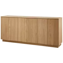 Komoda Zuma, 85 x 200 x 45 cm, ąžuolo faneruotė, natūrali