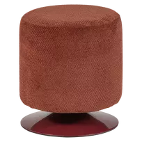 Pufas Islen, su pasukamu pagrindu, Ø39 cm, 47 cm, buklė, bordo