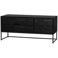 TV spintelė Silas, 55 x 120 x 44 cm, uosis, juoda