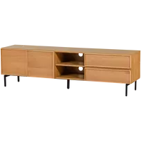 TV spintelė Tours, 51 x 180 x 42 cm, MDF / melaminas, natūrali