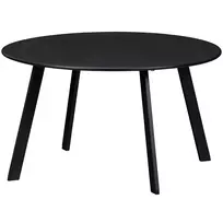Lauko šoninis staliukas Fer, Ø70 cm, 40 cm, metalas, juoda
