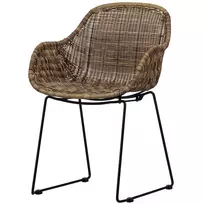 Lauko kėdė Willow, 83 x 56 x 57 cm, natūrali