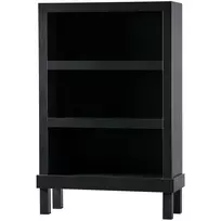 Atvira spintelė Bonk, 160 x 107 x 39 cm, pušis, matinė juoda
