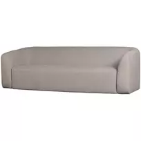 Sofa Sloping, 77 x 240 x 87 cm, 3 vietų, audinys, balkšva