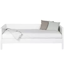 Sofa-lova Nikki, 73 x 100 x 208 cm, pušis, balta