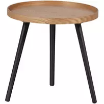 Šoninis staliukas Mesa M, Ø45 cm, 45 cm, medis, natūrali