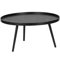 Šoninis staliukas Mesa XL, 39 x 78 x 78 cm, medis, juoda