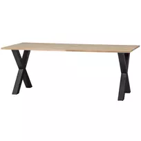 Valgomojo stalas Tablo, 75 x 220 x 90 cm, ąžuolas, su Alkmaar kojomis
