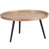 Šoninis staliukas Mesa XL, 39 x 78 x 78 cm, medis, natūrali