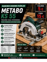 RANKINIS DISKINIS PJŪKLAS METABO KS 55