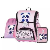 Premium panda rašto mokyklinis rinkinys – 3 dalių