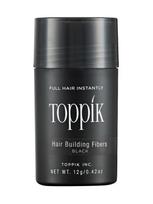 TOPPIK Plaukų efektą sukurianti pudra HAIR BUILDING FIBERS (BLACK), 12 g