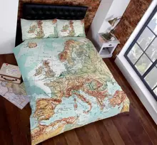 MCU Europos žemėlapio patalynės komplektas (135 × 200 cm + 50 × 75 cm)