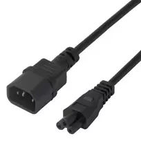 Maitinimo kabelis DELTACO IEC C14 - IEC C5, 5m, juodas / 1902271