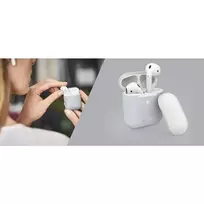 Silikoninis dėklas PURO ICON skirtas AirPods 1&2 / APCASE2WHI