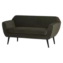 Sofa Rocco, 75 x 150 x 82 cm, aksomas, žalia