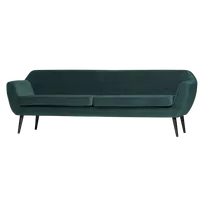 Sofa Rocco XL, 75 x 230 x 82 cm, aksomas, melsva