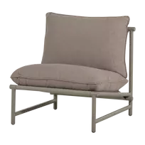 Lauko fotelis Elvo, 75 x 82 x 75 cm, aliuminis, smėlio