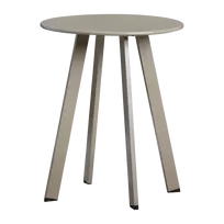 Lauko šoninis staliukas Fer, Ø40 cm, 49 cm, metalas, smėlio