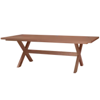 Lauko pikniko stalas Delta, 75 x 220 x 105 cm, aliuminis, ruda