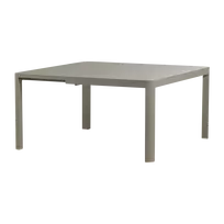 Išskleidžiamas lauko stalas Ovara, Ø150 cm, 76 cm, aliuminis, smėlio