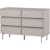 Komoda Fejo, 4 stalčiai, 70 x 40 x 34 cm, MDF, ruda