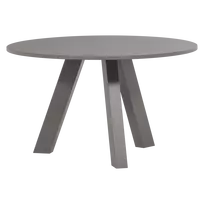 Valgomojo stalas Rhonda, Ø129 cm, 75 cm, ąžuolas, pilka