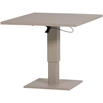 Reguliuojamo aukščio lauko stalas Tesso, 52 x 100 x 80 cm, aliuminis, smėlio