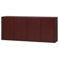 Komoda Merel, 85 x 198 x 39 cm, pušis, bordo