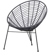 Lauko fotelis Jane, 88 x 72 x 81 cm, tamsiai mėlyna