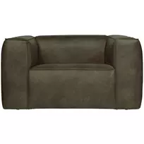 Fotelis Bean, 74 x 146 x 98 cm, eko oda, žalia