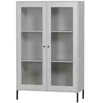 Vitrina Xam Display, pušis, šviesiai pilka