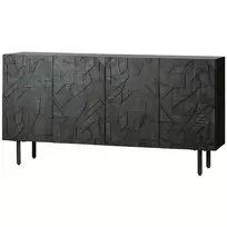 Komoda Counter, 83 x 160 x 40 cm, medis, juoda