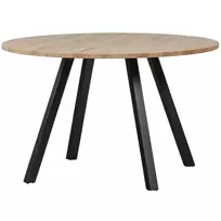 Valgomojo stalas Tablo, Ø120 cm, 75 cm, ąžuolas, su kvadratinėmis kojomis