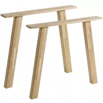 Stalo kojos Tablo A formos, 2 vnt., 72 x 79 x 10 cm, ąžuolas