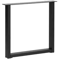 Stalo koja U formos / Maastricht, 72 x 79 x 10 cm, metalas