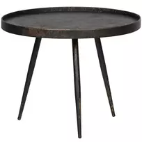 Šoninis staliukas Bounds L, Ø58 cm, 44 cm, medis / metalas, aukso